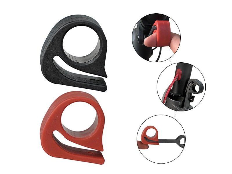 Ever Anello Di Blocco Con Fibbia Per Scooter Elettrico Xiaomi M365 - Ricambio Antiscivolo In Plastica Resistente, Anello Di Protezione Chiuso Nero