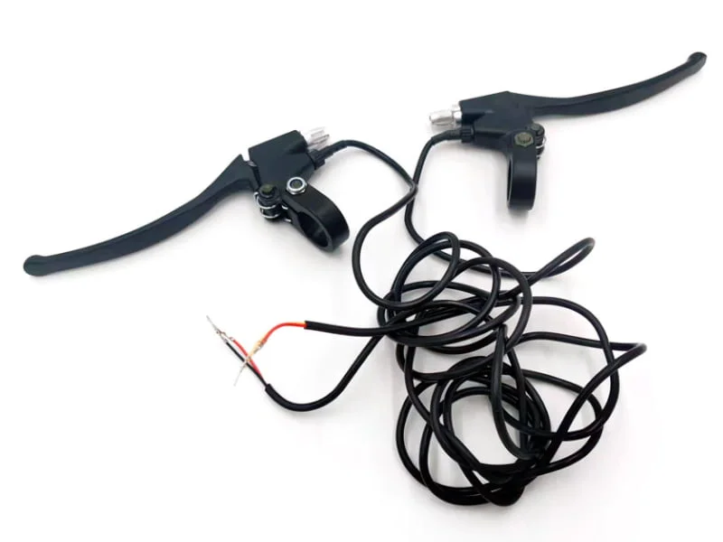 Brake levers with power cut sensor